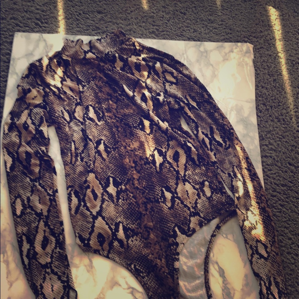 Snakeskin bodysuit